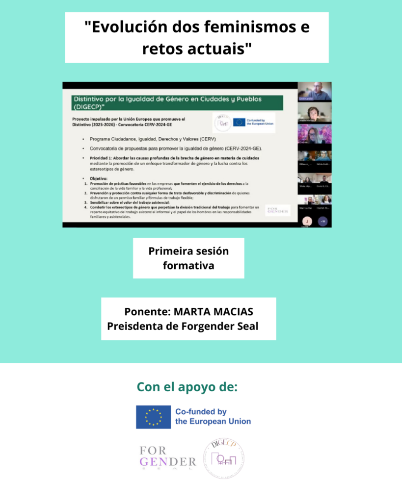Primeira sesión formativa. Evolución dos feminismos e retos actuais