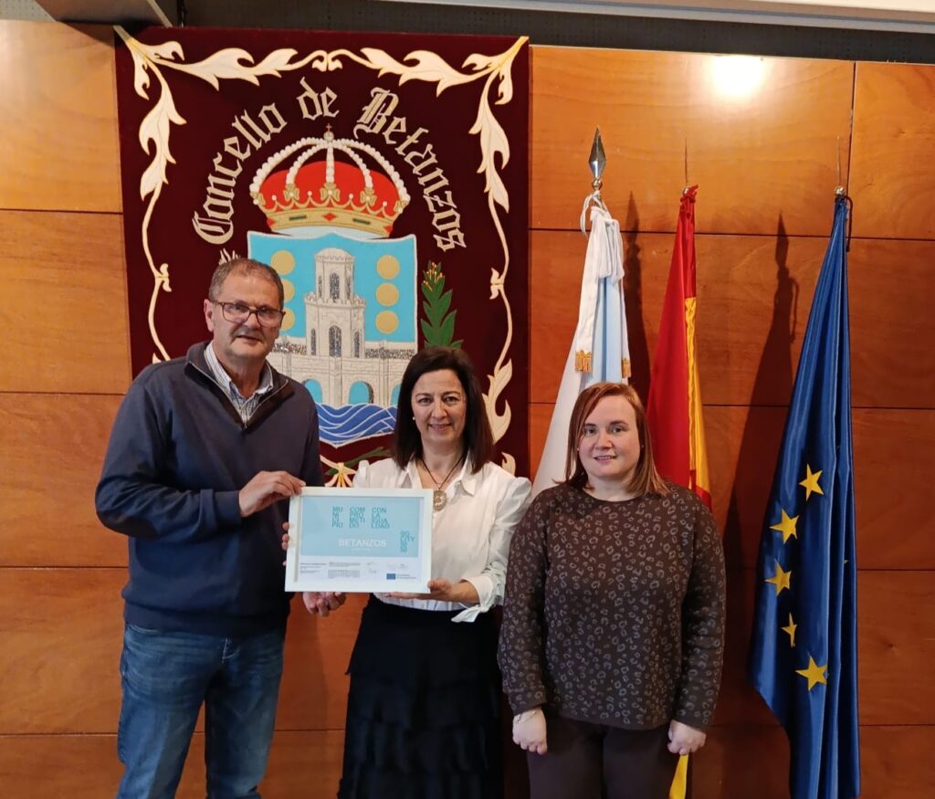 Concello de Betanzos municipi compromès amb la Igualtat – Distintiu SG CITY50-50