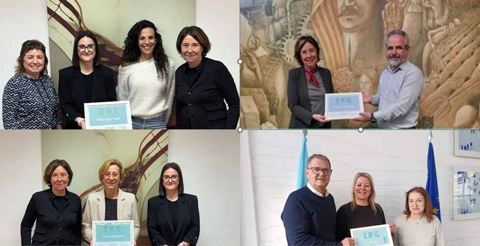 Nous municipis catalans i gallecs reben el Distintiu SG CITY 50-50 en reconeixement al seu compromís amb la igualtat